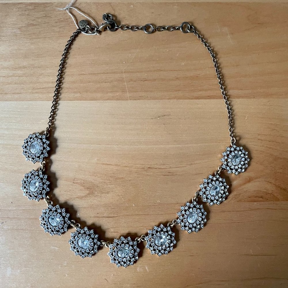 J. Crew Crystal Clusters Necklace
